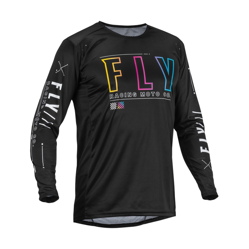 Koszulka motocrossowa FLY Racing Lite S.E. 2023 czarna wyprzedaż