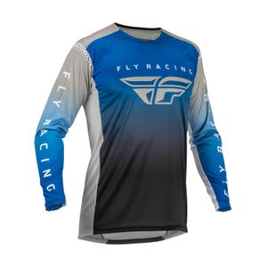 Koszulka motocrossowa FLY Racing Lite 2023 niebiesko-szaro-czarna wyprzedaż