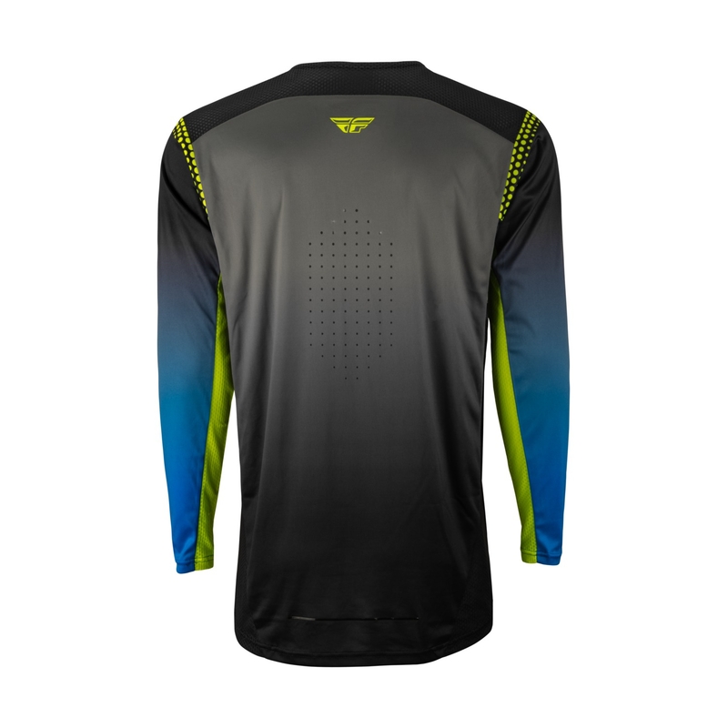 Koszulka motocrossowa FLY Racing Lite 2023 szaro-niebieska hi-vis wyprzedaż