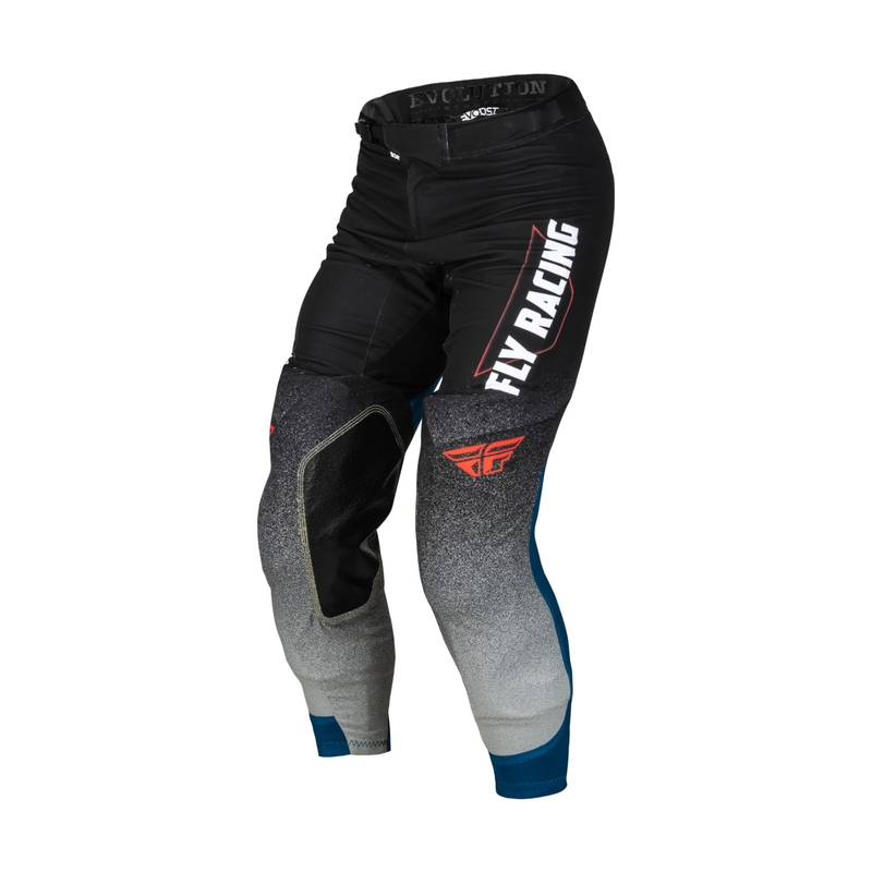 Spodnie motocrossowe FLY Racing Evolution DST. czarno-szaro-niebieskie wyprzedaż