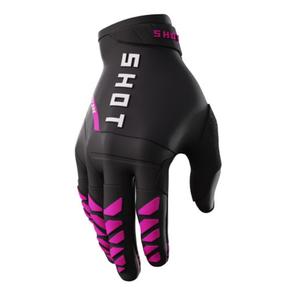 Damskie rękawice motocrossowe Shot Core czarno - różowe. wyprzedaż