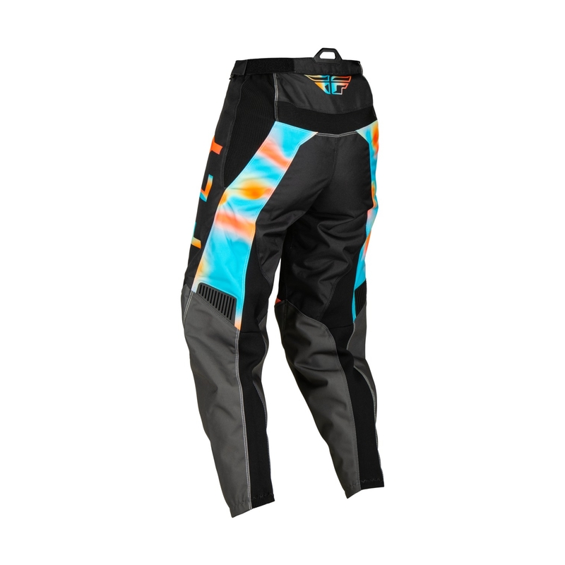 Damskie spodnie motocrossowe FLY Racing F-16 2023 szaro - różowo - niebieskie