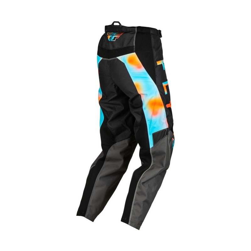 Damskie spodnie motocrossowe FLY Racing F-16 2023 szaro - różowo - niebieskie