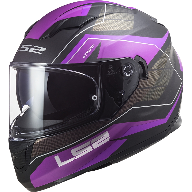 Integralny kask motocyklowy LS2 FF320 Stream EVO Mercury tytanowo-fioletowy