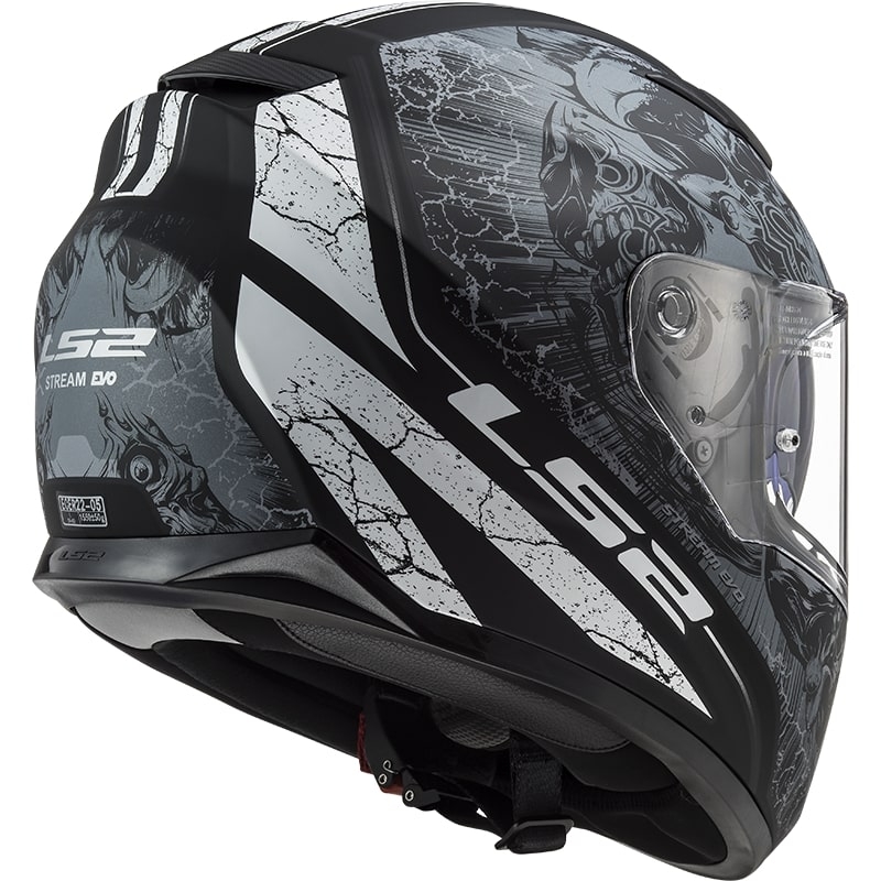 Integralny kask motocyklowy LS2 FF320 Stream EVO Throne czarny - tytanowy
