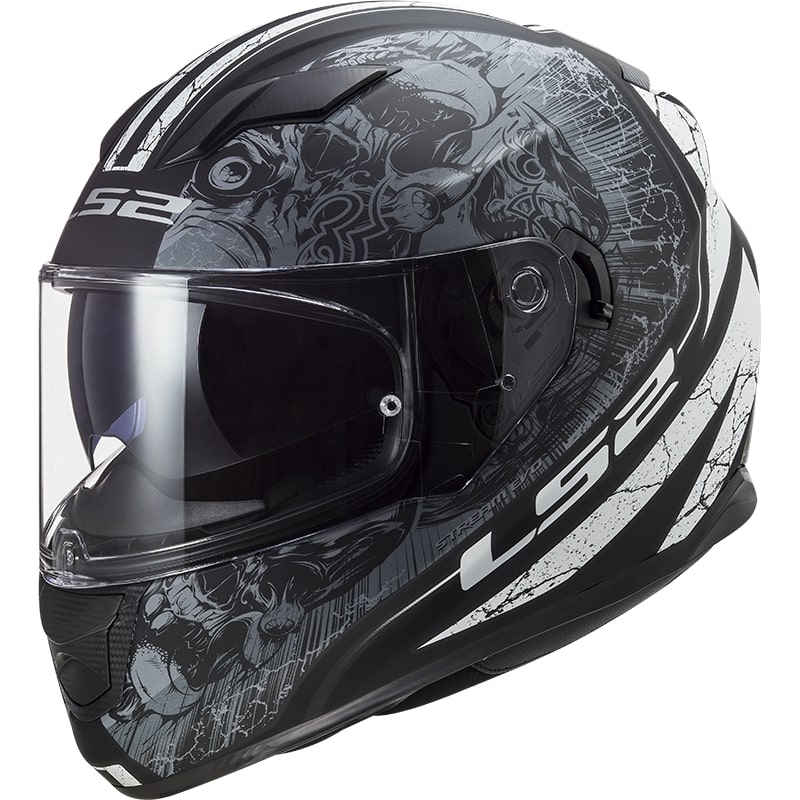 Integralny kask motocyklowy LS2 FF320 Stream EVO Throne czarny - tytanowy