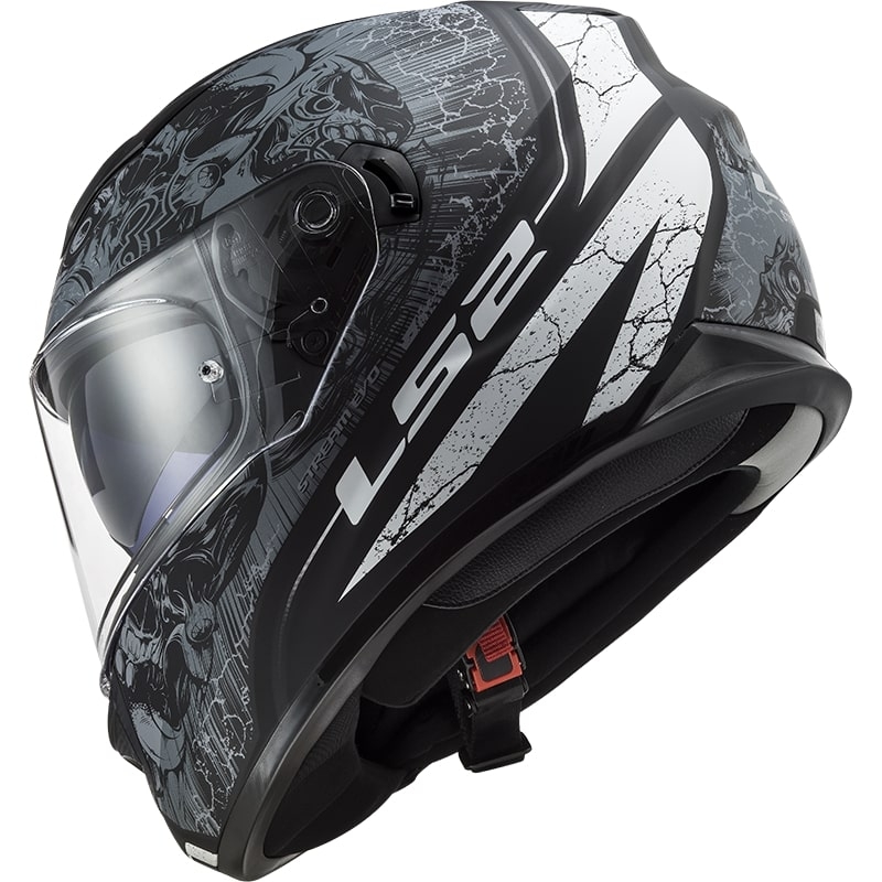 Integralny kask motocyklowy LS2 FF320 Stream EVO Throne czarny - tytanowy