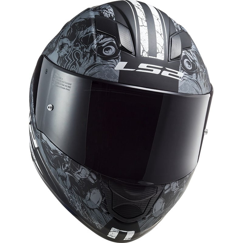 Integralny kask motocyklowy LS2 FF320 Stream EVO Throne czarny - tytanowy