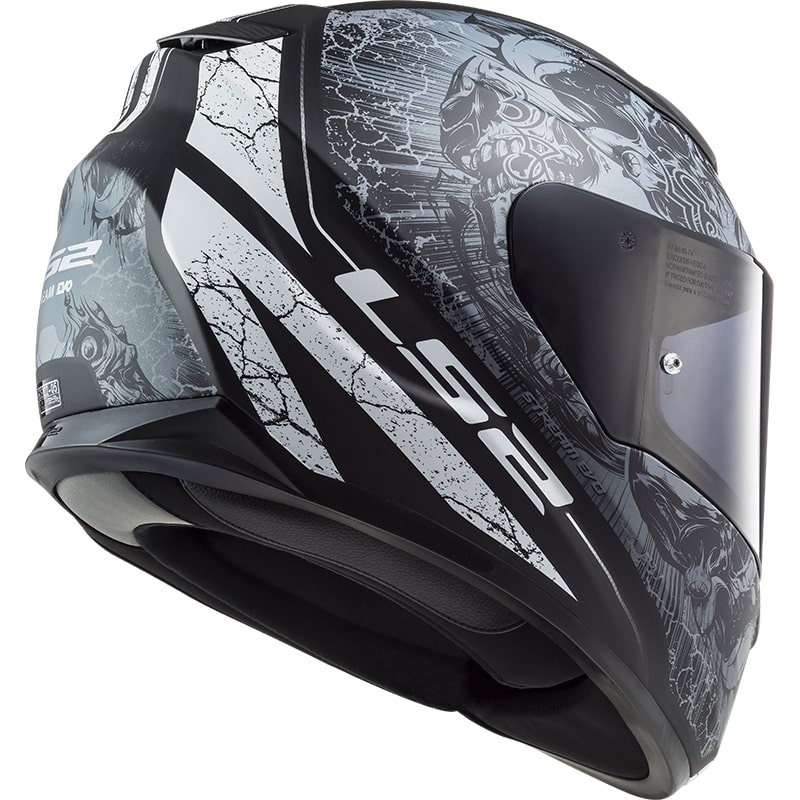 Integralny kask motocyklowy LS2 FF320 Stream EVO Throne czarny - tytanowy