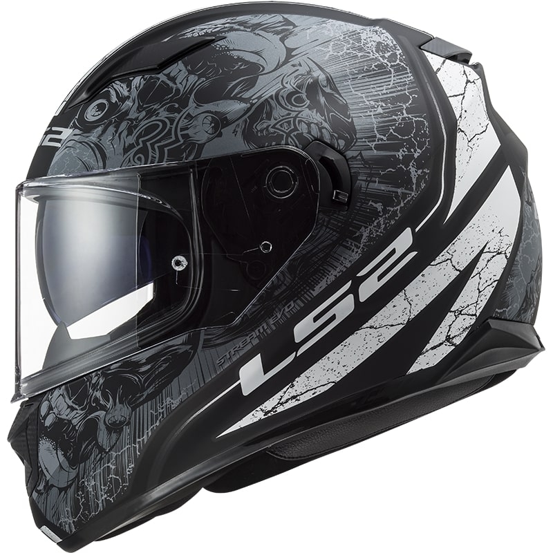 Integralny kask motocyklowy LS2 FF320 Stream EVO Throne czarny - tytanowy