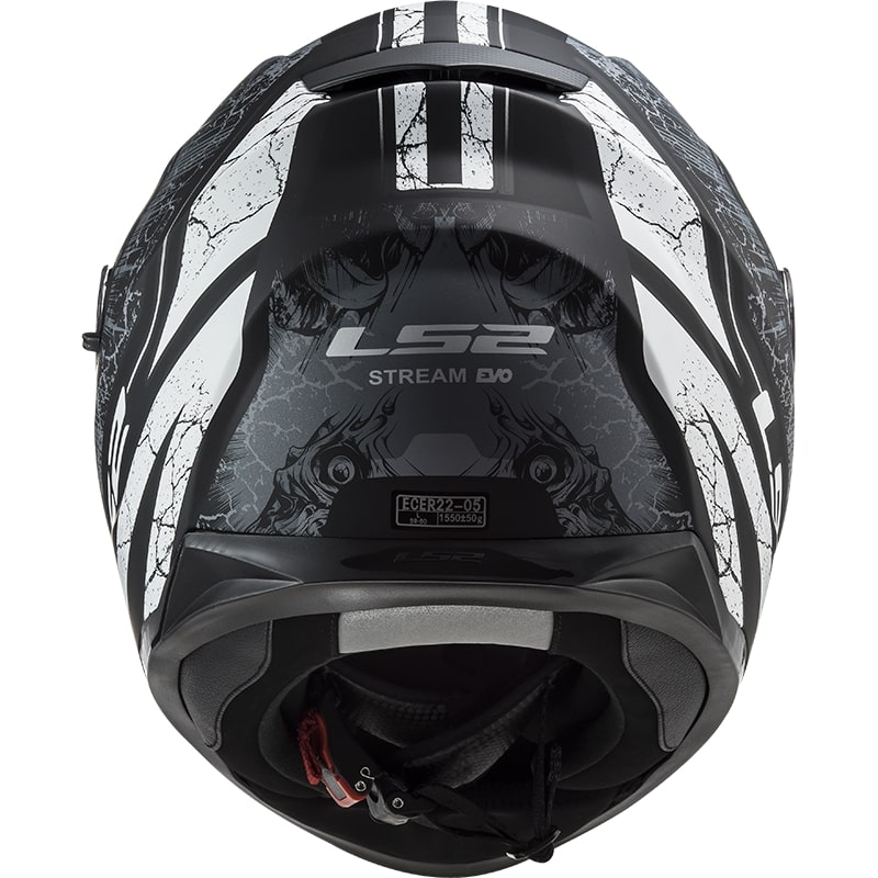 Integralny kask motocyklowy LS2 FF320 Stream EVO Throne czarny - tytanowy