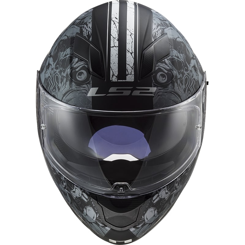 Integralny kask motocyklowy LS2 FF320 Stream EVO Throne czarny - tytanowy
