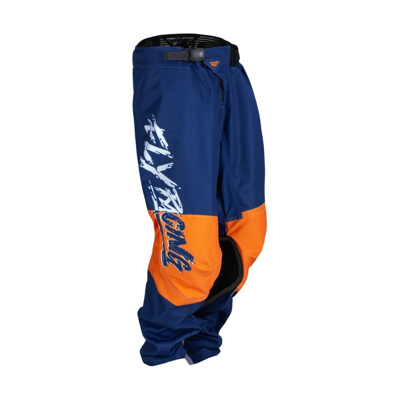 Dziecięce spodnie motocrossowe FLY Racing Kinetic Khaos white-blue-orange wyprzedaż
