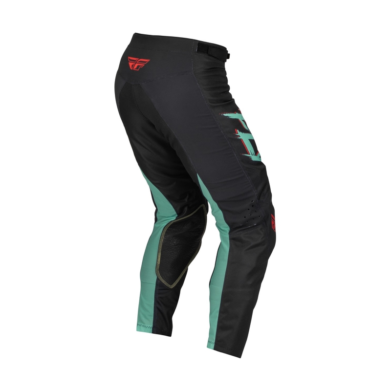 Spodnie motocrossowe FLY Racing Kinetic S.E. Rave czarno-zielono-czerwone wyprzedaż