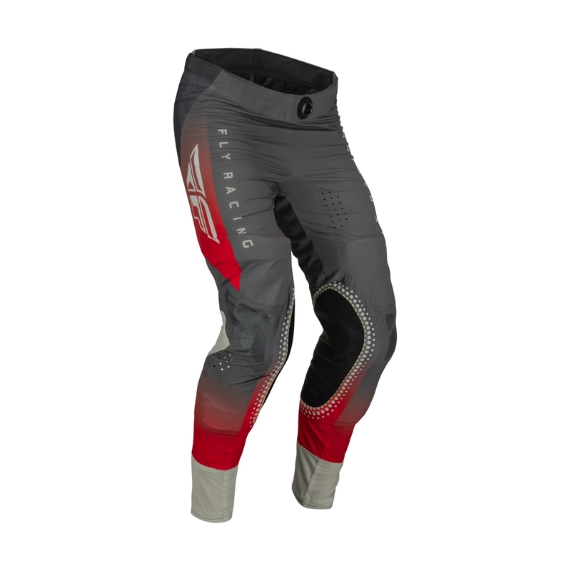 Spodnie motocrossowe FLY Racing Lite 2023 czerwono-szare wyprzedaż