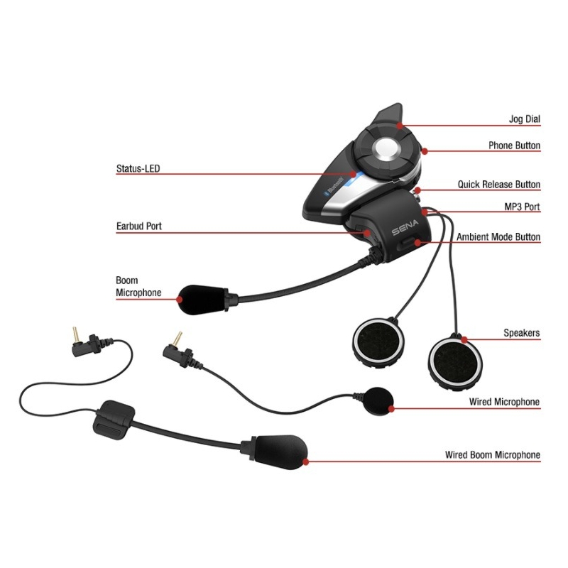 Sada 2 ks bluetooth Handsfree Headset SENA 20S EVO