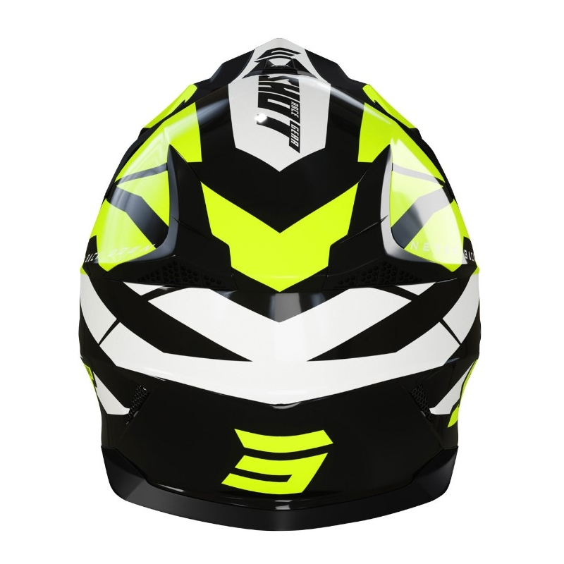 Dziecięcy kask motocrossowy Shot Pulse Kid Revenge czarno-biało-żółty wyprzedaż