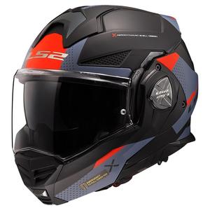 LS2 FF901 Advant X Oblivion czarno-niebiesko-czerwony składany kask motocyklowy