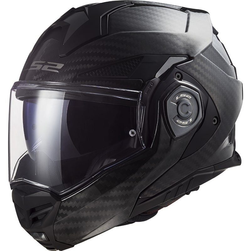 Kask motocyklowy typu flip-up LS2 FF901 Advant X Solid Carbon czarny
