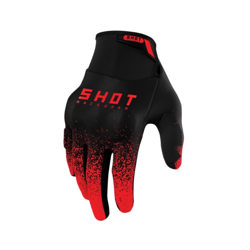 Rękawice motocrossowe Shot Drift Edge 2.0 czarno-czerwone