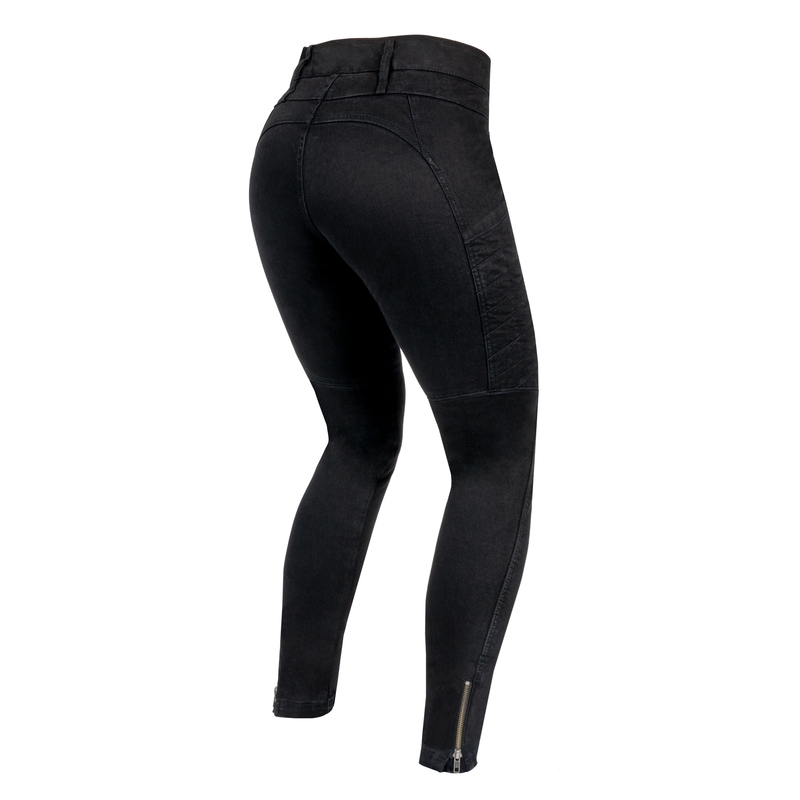 Damskie jeansy motocyklowe Rebelhorn Ash Black wyprzedaż