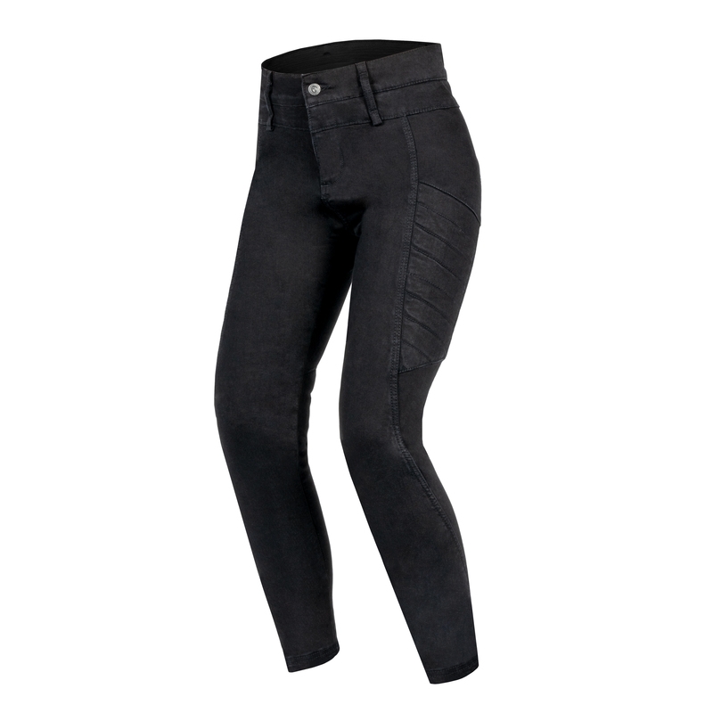 Damskie jeansy motocyklowe Rebelhorn Ash Black wyprzedaż