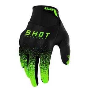 Rękawice motocrossowe Shot Drift Edge 2.0 czarno-zielone