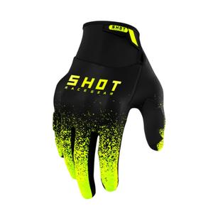Rękawice motocrossowe Shot Drift Edge 2.0 czarno-fluo żółte