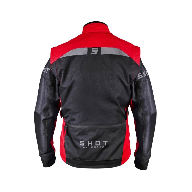 Czarno-czerwona kurtka motocyklowa Shot Racetech