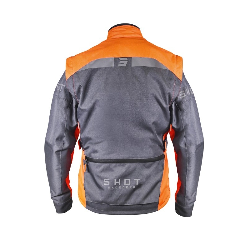 Kurtka motocyklowa Shot Racetech szary-pomarańczowy outlet wyprzedaż