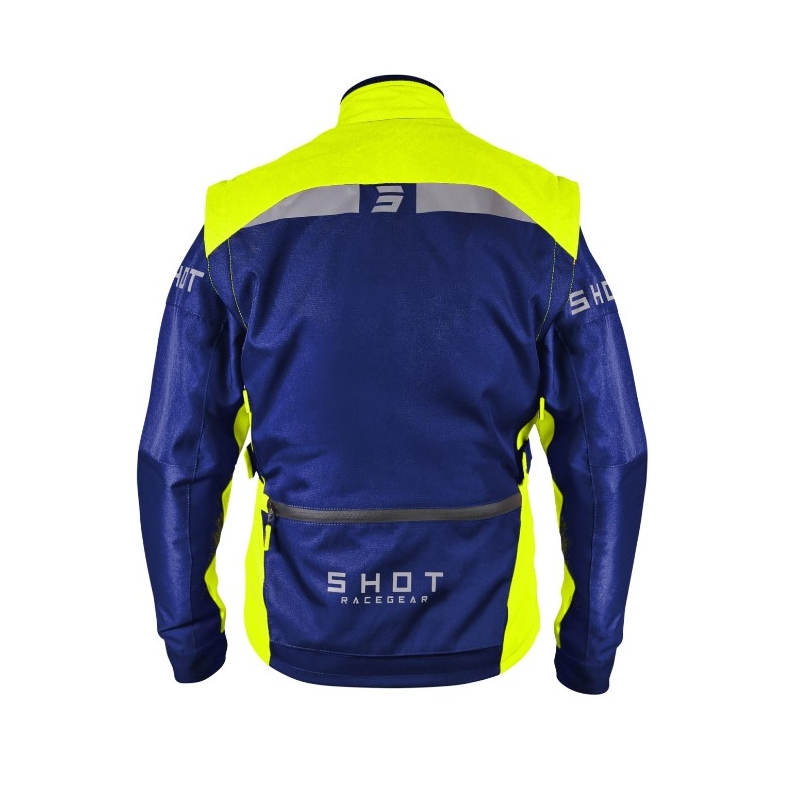 Kurtka motocyklowa Shot Racetech niebiesko-fluo żółta