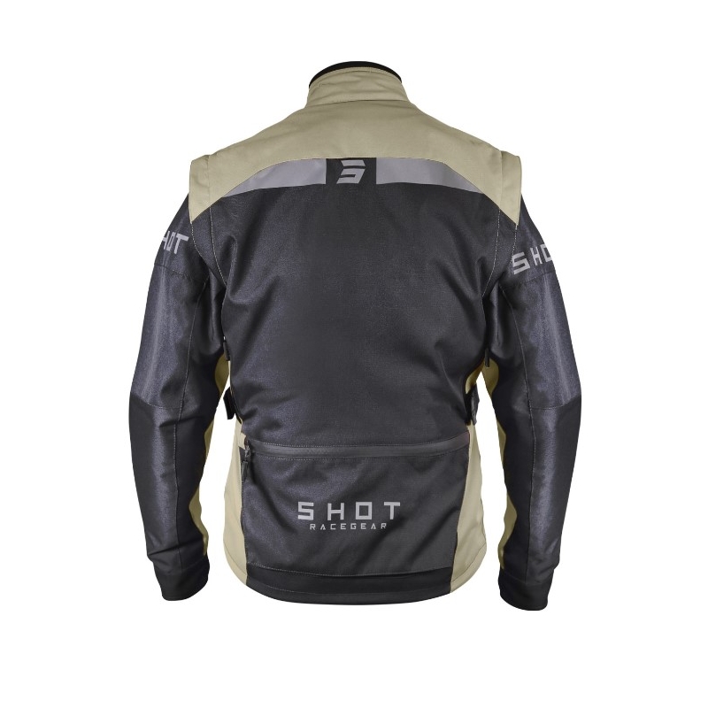 Czarno-brązowa kurtka motocyklowa Shot Racetech wyprzedaż