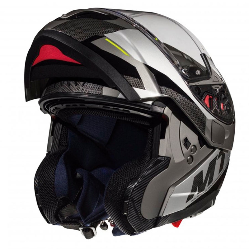 Szczękowy kask motocyklowy MT Atom SV TRANSCEND E2 szary - II. jakość