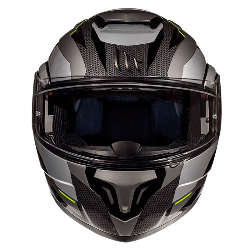 Szczękowy kask motocyklowy MT Atom SV TRANSCEND E2 szary - II. jakość