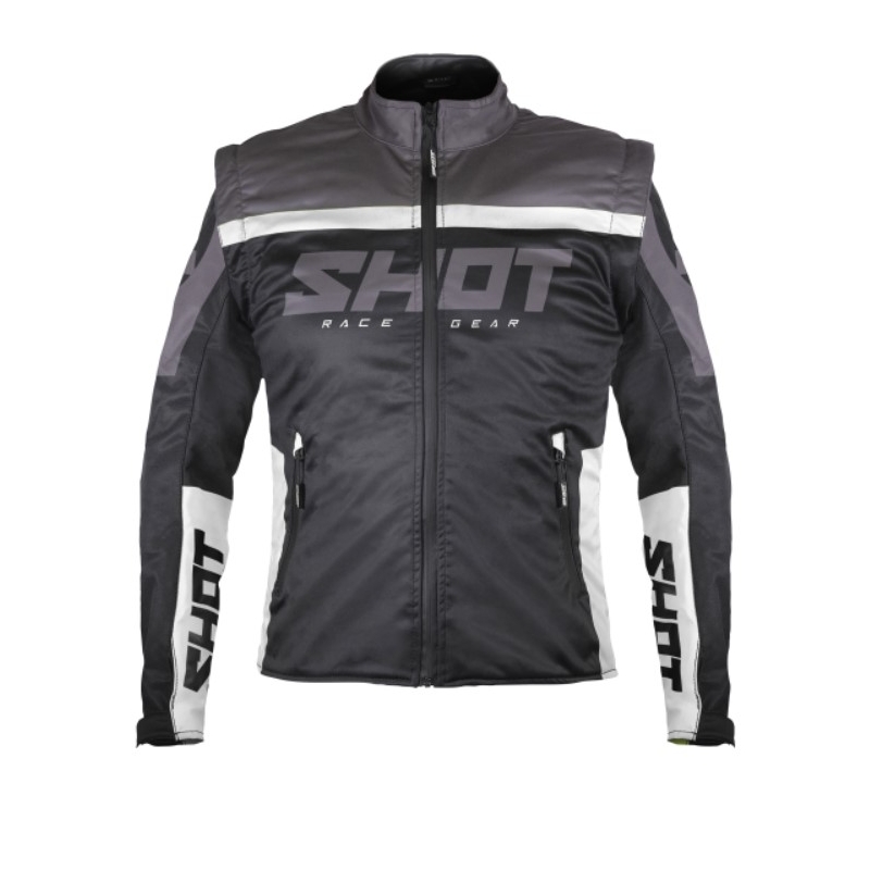 Kurtka softshellowa Shot Softshell Lite 2.0 czarno-biała wyprzedaż