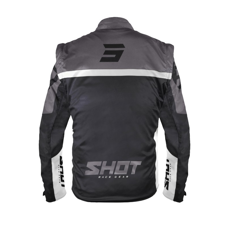 Kurtka softshellowa Shot Softshell Lite 2.0 czarno-biała wyprzedaż