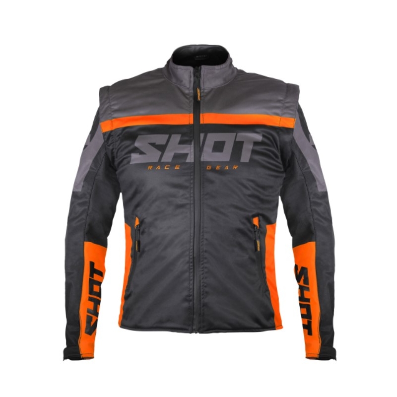 Kurtka softshellowa Shot Softshell Lite 2.0 czarno-pomarańczowa