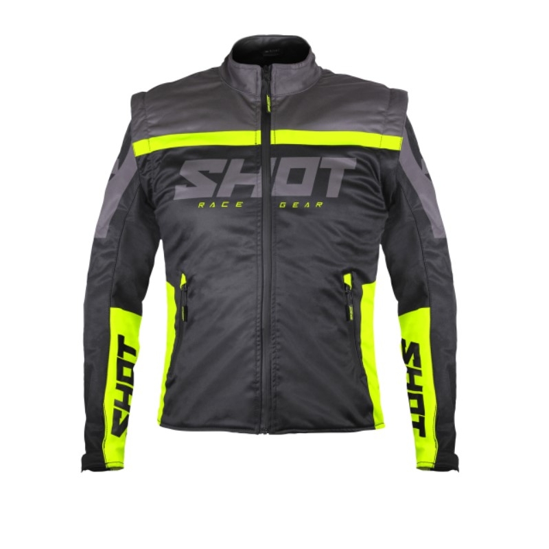 Kurtka softshellowa Shot Softshell Lite 2.0 czarno-fluo żółta