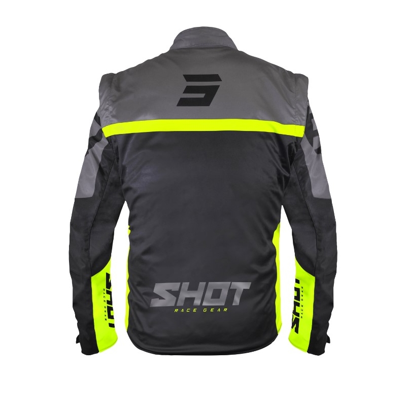 Kurtka softshellowa Shot Softshell Lite 2.0 czarno-fluo żółta