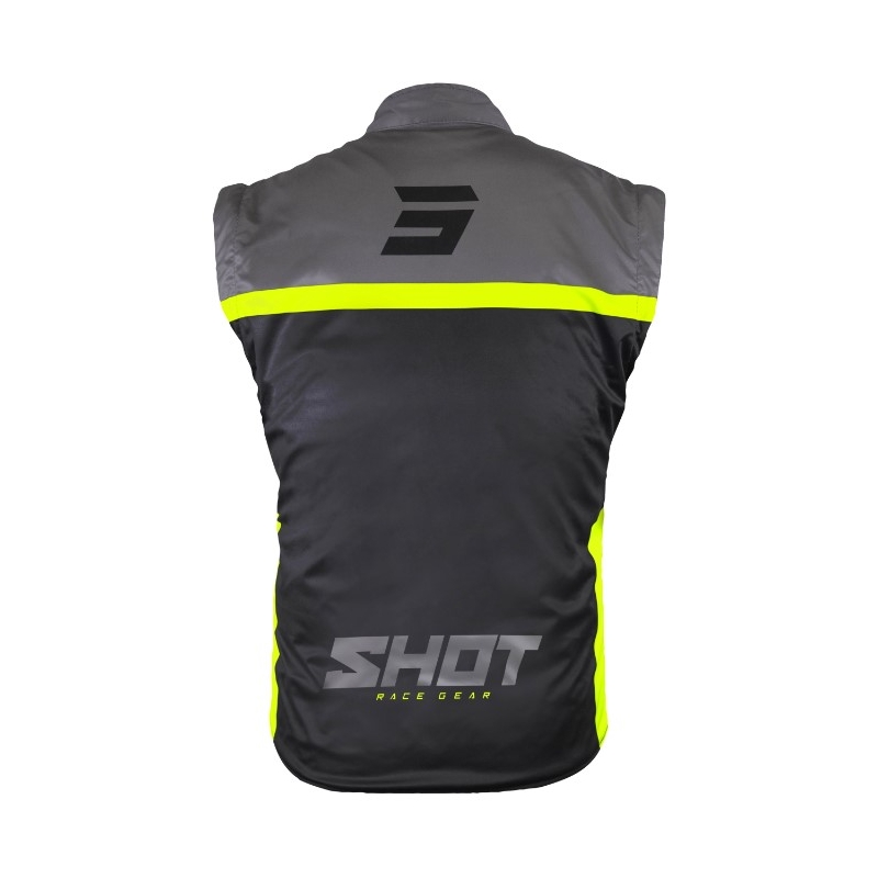 Kamizelka softshell Shot Bodywarmer Lite 2.0 czarno-fluo żółta wyprzedaż