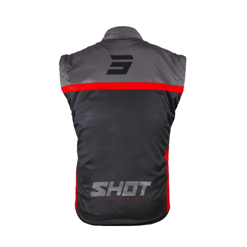 Kamizelka softshell Shot Bodywarmer Lite 2.0 czarno-czarwona