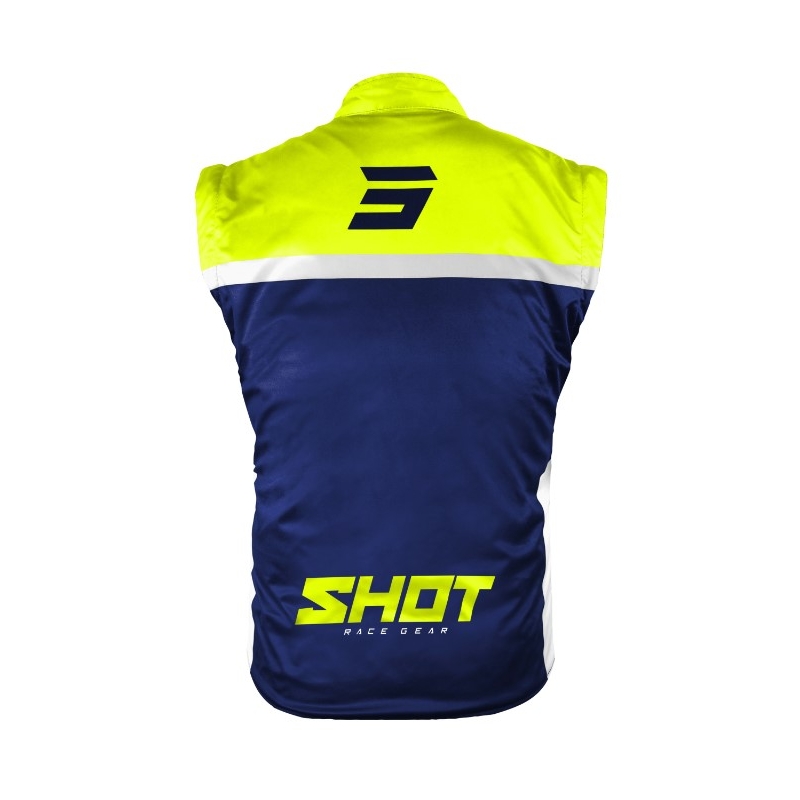 Kamizelka softshell Shot Bodywarmer Lite 2.0 niebiesko-biało-fluo żółty wyprzedaż