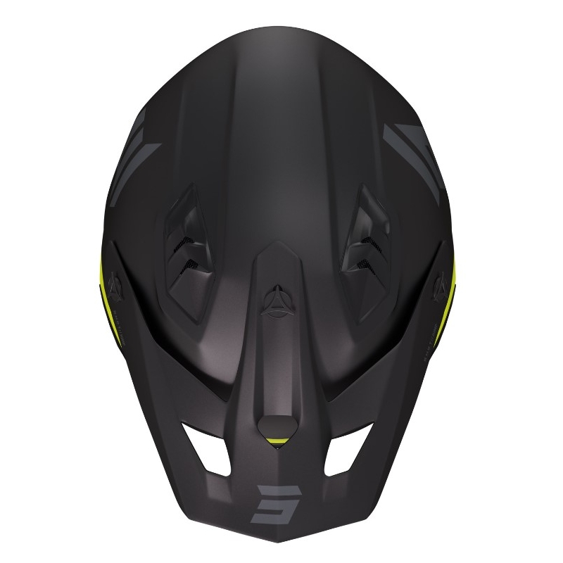 Kask motocyklowy Shot Jump Tricks czarny-fluo żółty