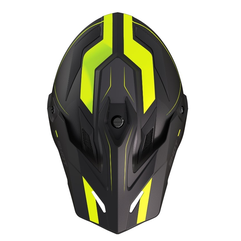 Kask Enduro Shot Trek Rally czarny-fluo żółty