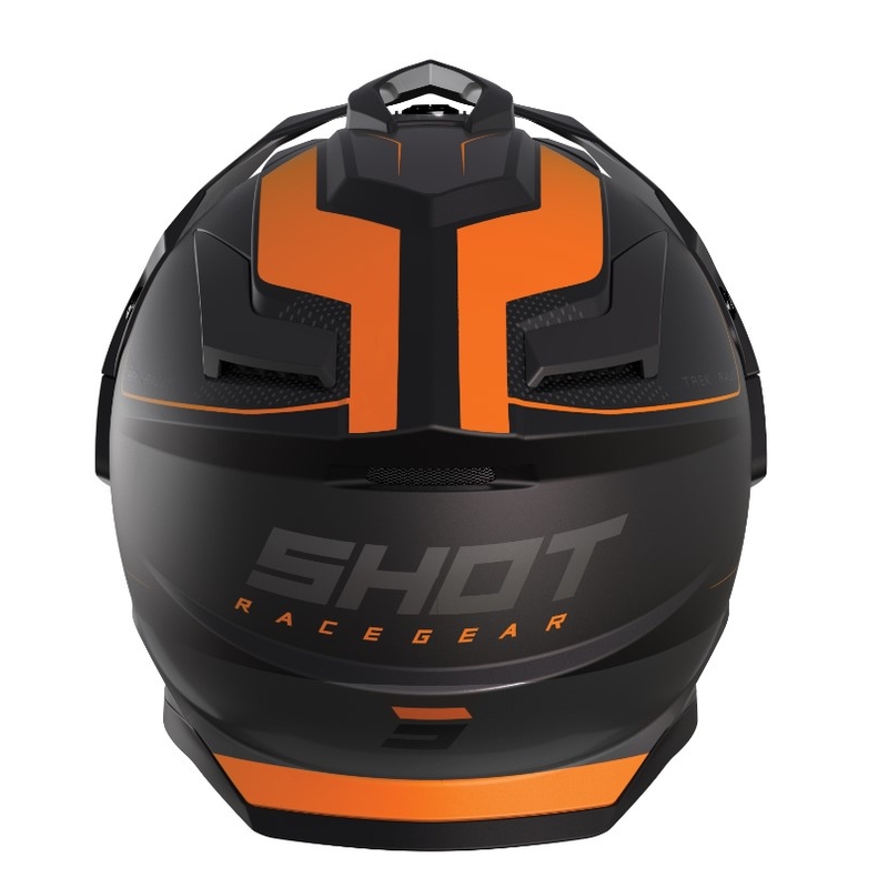 Kask Enduro Shot Trek Rally czarno-pomarańczowy