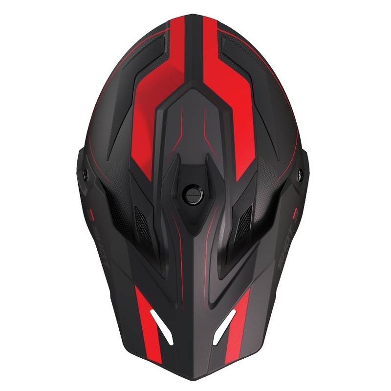 Kask Enduro Shot Trek Rally czarno-czerwony