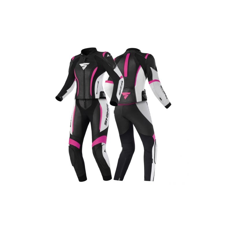 Damski kombinezon motocyklowy Shima Miura 2.0 w kolorze czarno-biało-różowym