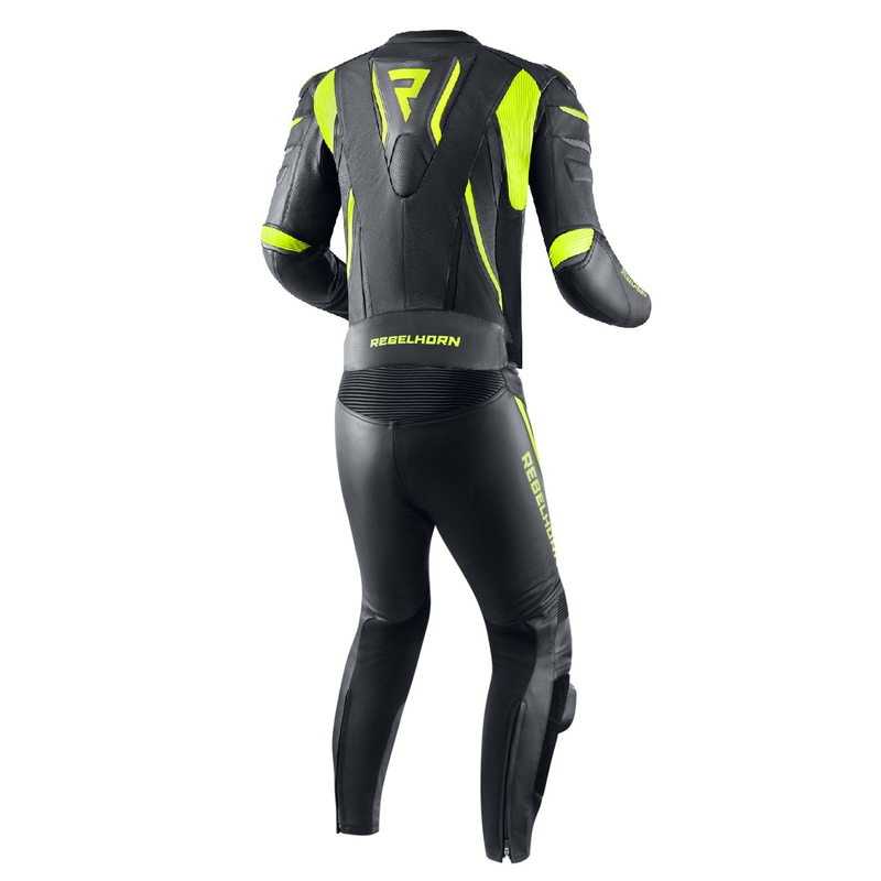 Kombinezon motocyklowy Rebelhorn Fighter czarno-fluo żółty wyprzedaż