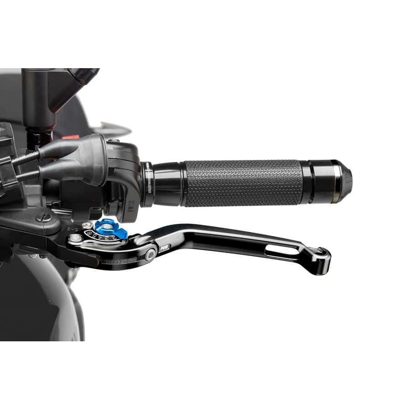 Clutch lever without adapter PUIG foldable black/blue
