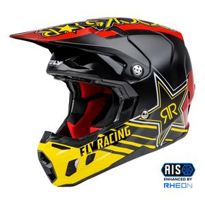 Kask motocrossowy FLY Racing Formula CC Rockstar czarno-czerwono-żółty